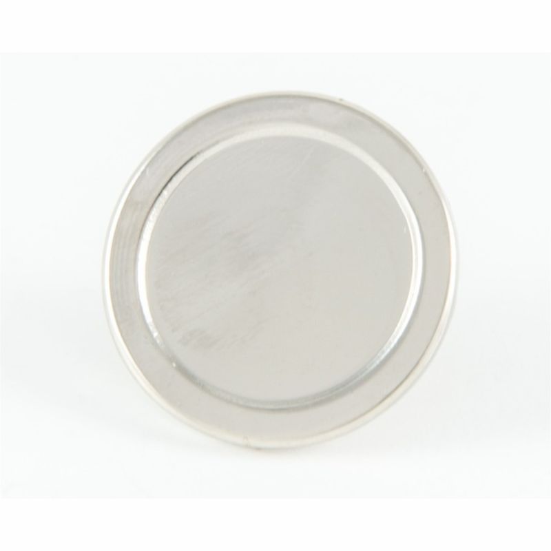 Superior Badge Blank round 16mm silver clutch fitting